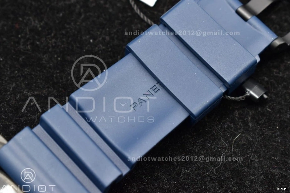 1:1 Blue PAM1232 on Rubber P900 Blue Edition W Best Dial Carbotech SBF Strap 1203